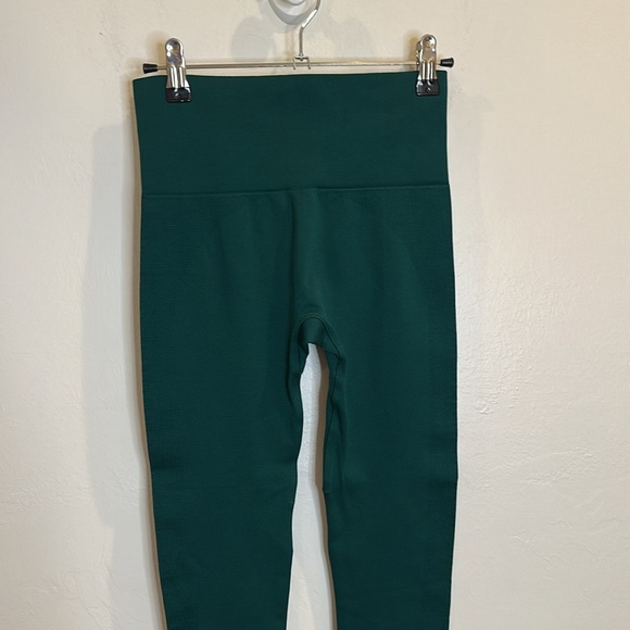 SET ACTIVE SCULPTED POWER LEGGINGS GREEN SIZE small - Picture 7 of 9